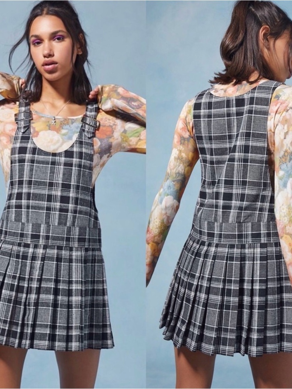NEW Anna Sui UO Exclusive Plaid Mini Dress